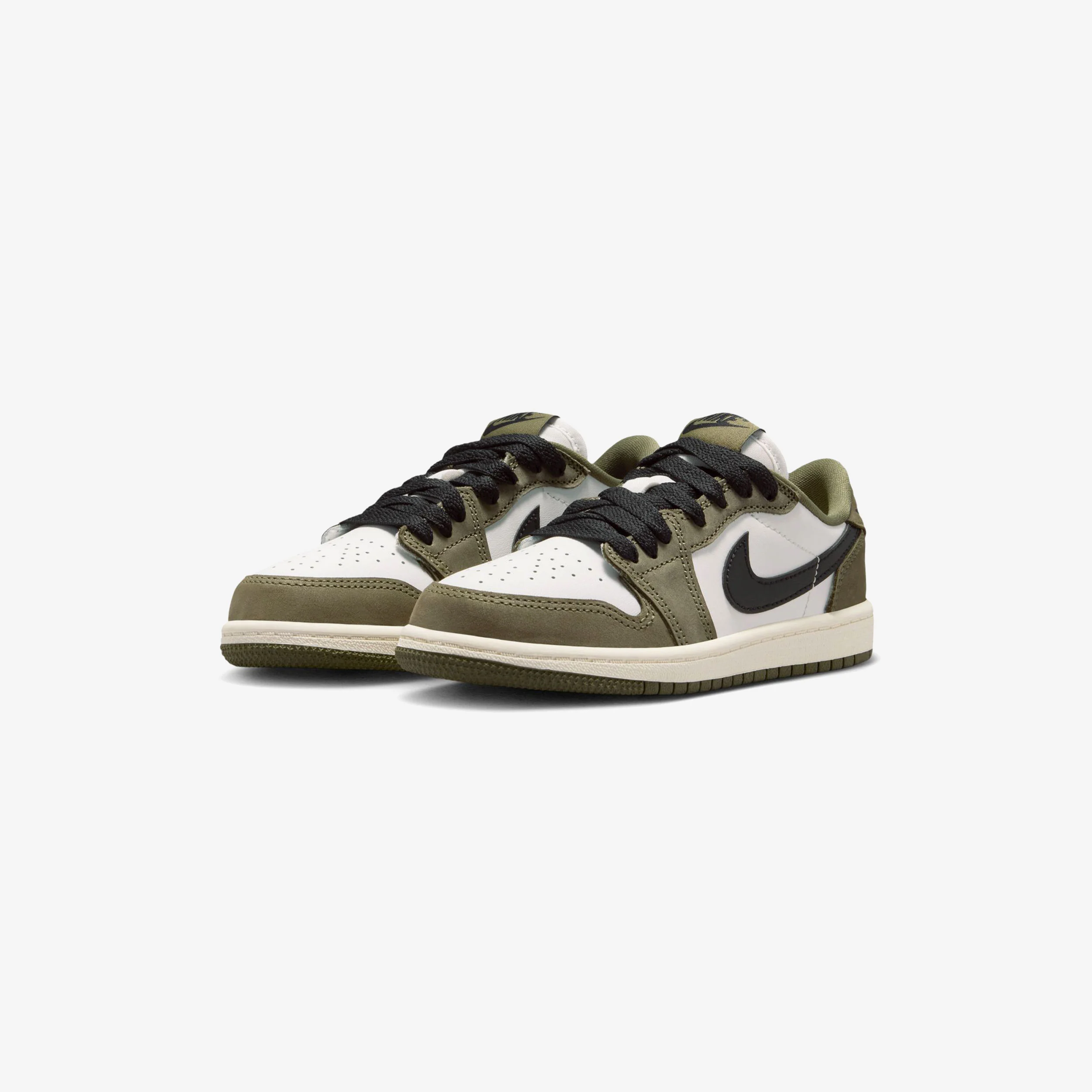 Jordan 1 Retro Low OG "Medium Olive" Little Kids (PS) - Image 2