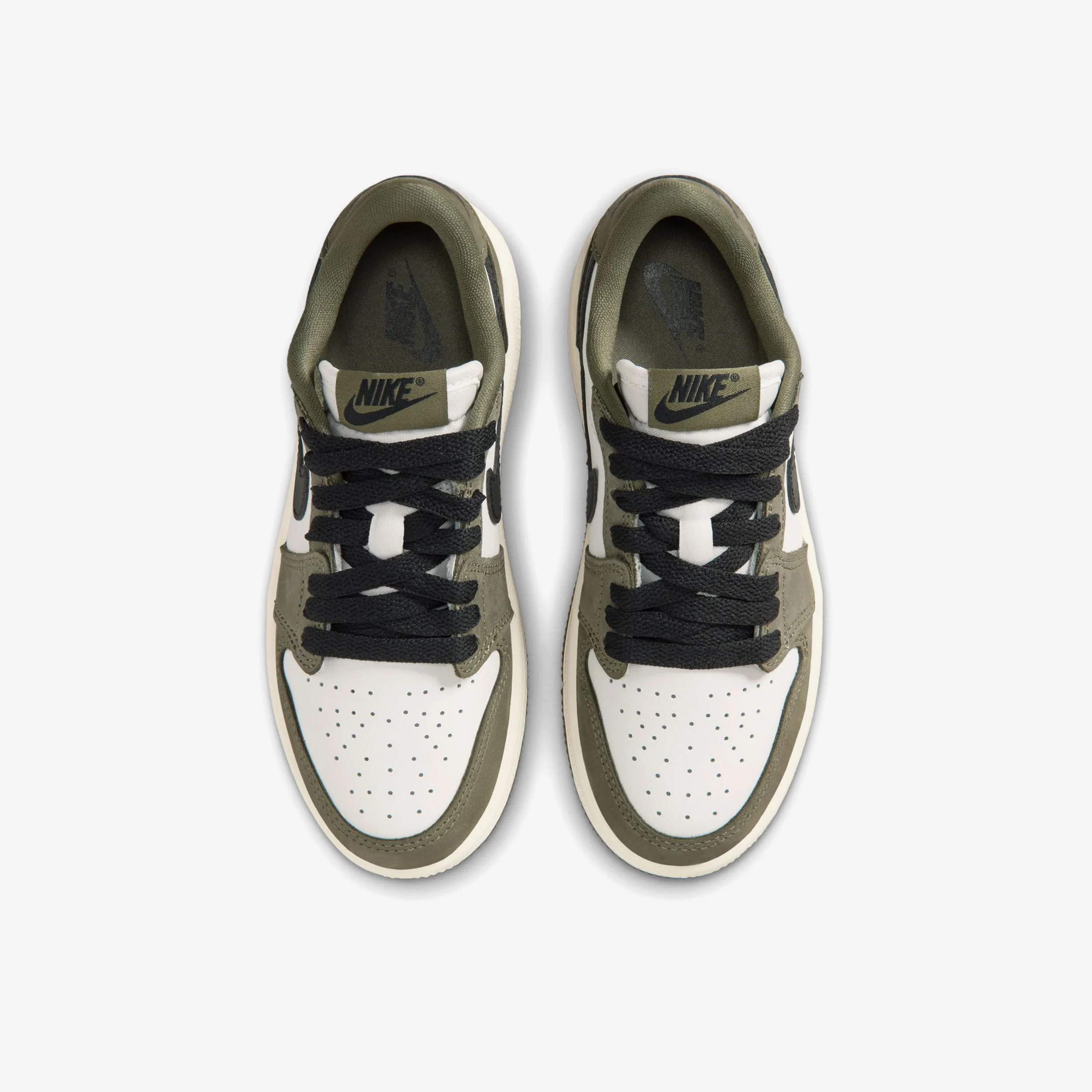 Jordan 1 Retro Low OG "Medium Olive" Little Kids (PS) - Image 8